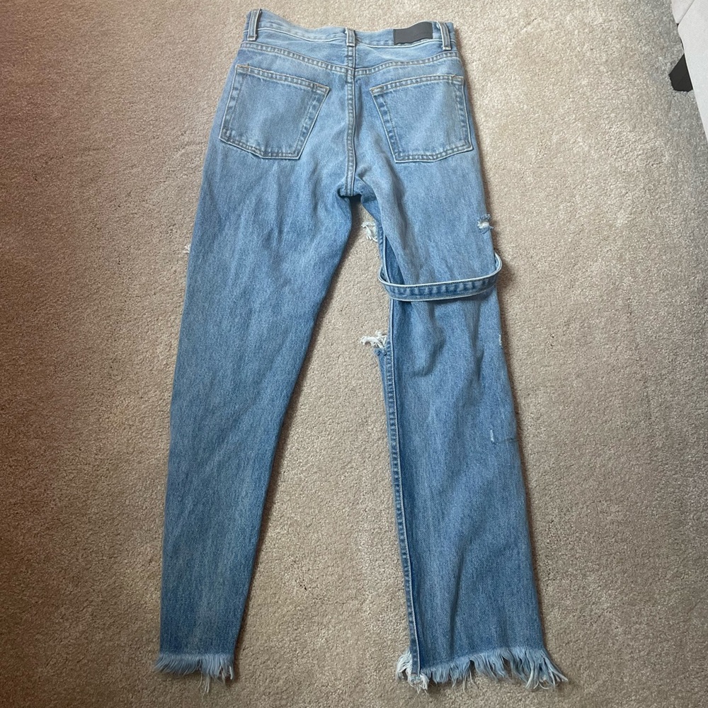 Carmar denim distressed unique high rise jeans - Picture 4 of 6